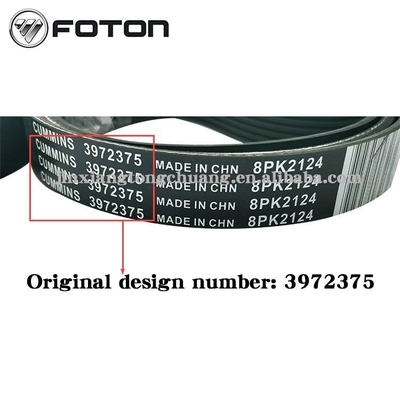 ISF3.8 Ремень вентилятора для Foton AUMARK Truck Parts3974030 5283608 3972384 Легкая установка