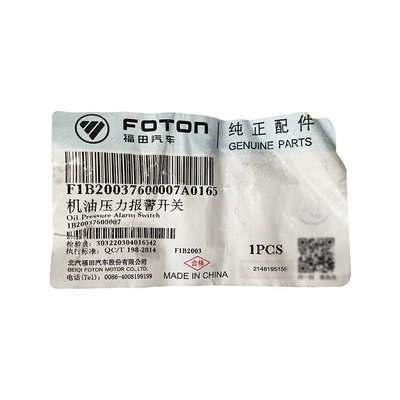 Fukuda Original Auto and Truck Parts Омар Аолинг МТР Сдвиг сигнализации давления масла для Foton
